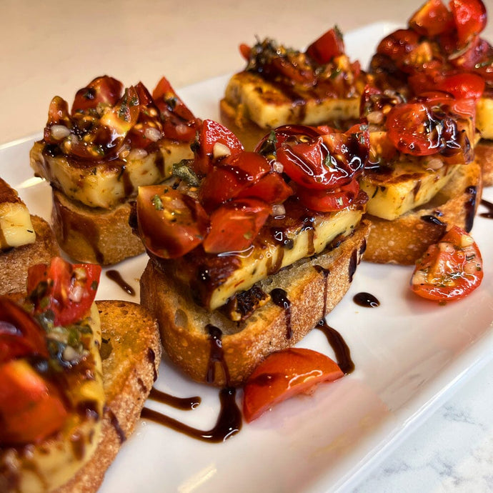 Baked Cheese Bruschetta