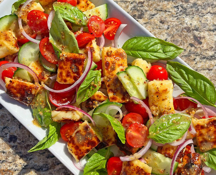Grilled Baked Cheese Salad