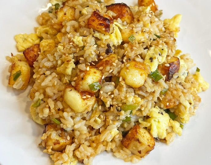 Baked Cheese Egg Fried Rice