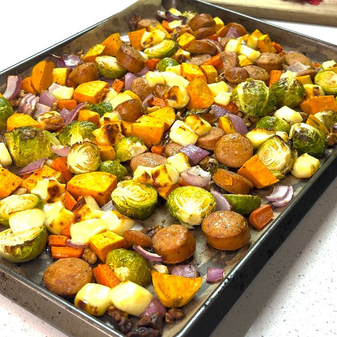 Harvest Cheese & Veggie Sheet Pan Meal