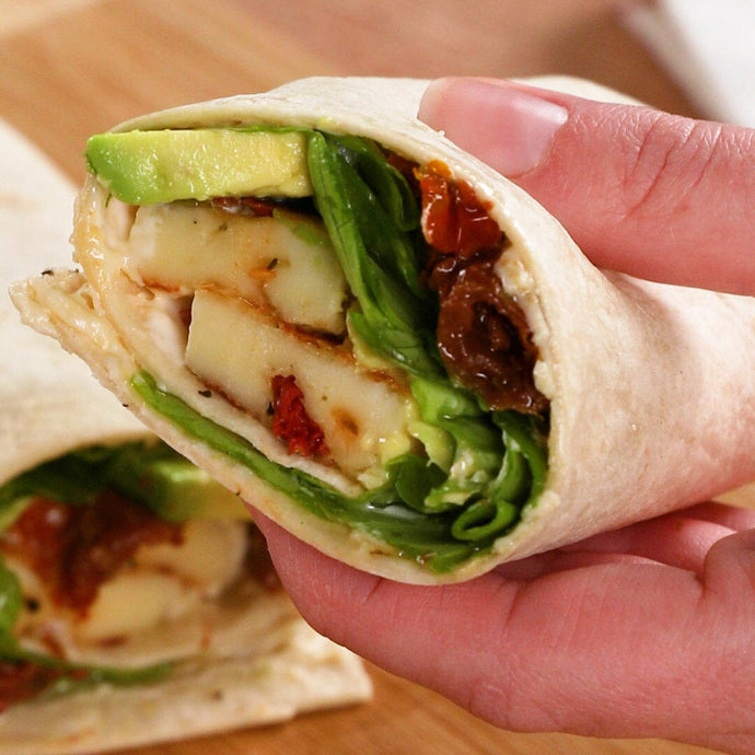 Cheesy Avocado Snack Wraps