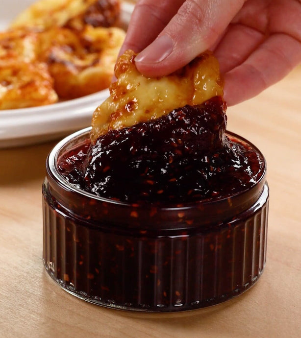 Crispy Fried Cheese Bites with Raspberry Jam